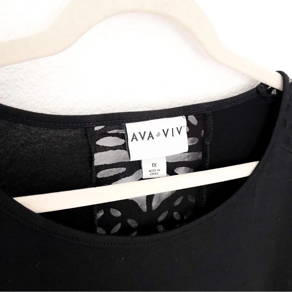 Ava & Viv T-Shirt 1X - Picture 4 of 4